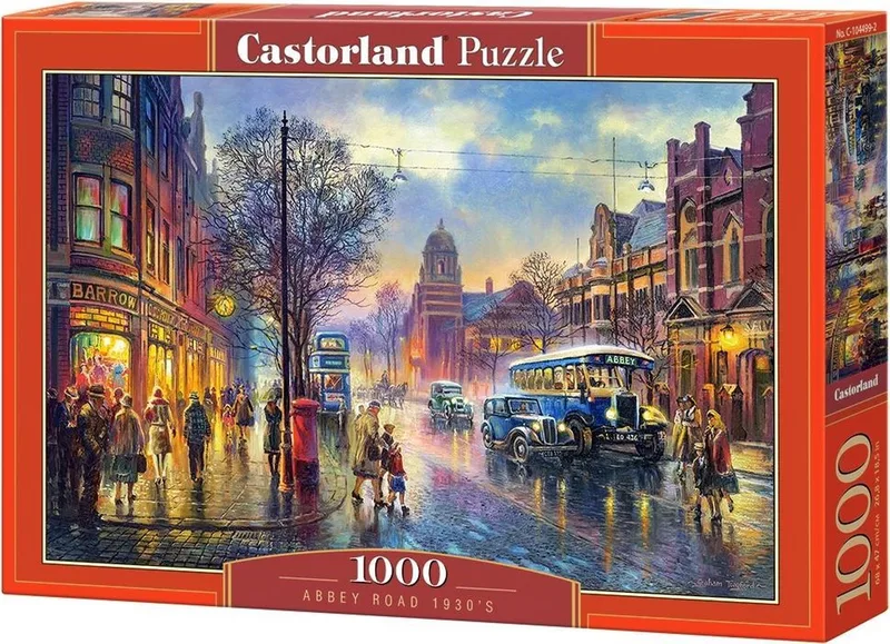 Puzzel – 1.000 stukjes – Satijnen afwerking – Perfecte pasvorm – Europese kwaliteit von Castorland, Ausgabe Abbey Road 1930’s – Schachtel 1 von 2