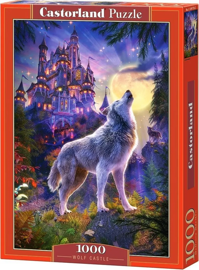 Puzzel – 1.000 stukjes – Satijnen afwerking – Perfecte pasvorm – Europese kwaliteit van Castorland, editie Wolf Castle – doos 1 van 2