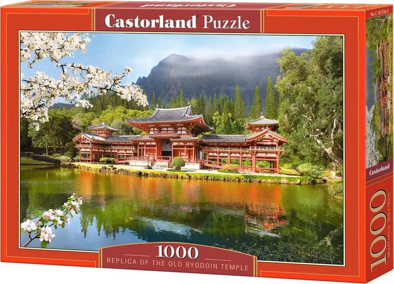 Puzzel – 1.000 stukjes – Satijnen afwerking – Perfecte pasvorm – Europese kwaliteit fra Castorland, Replica of the Old Byodoin Temple-udgave – æske