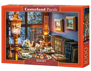 Puzzel – 1.000 stukjes – Satijnen afwerking – Perfecte pasvorm – Europese kwaliteit från Castorland, utgåva Afternoon Tea – kartong 2 av 2