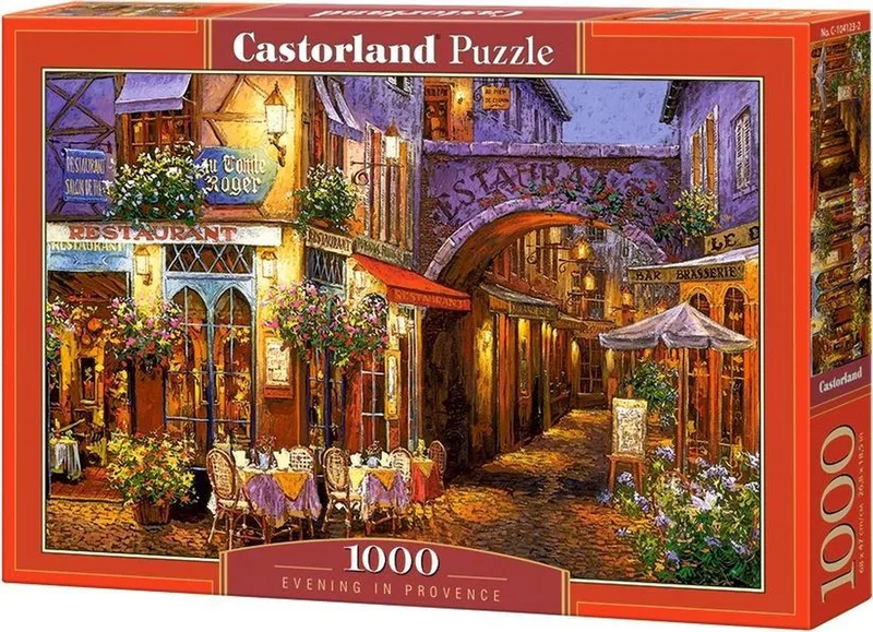 Puzzel – 1.000 stukjes – Satijnen afwerking – Perfecte pasvorm – Europese kwaliteit von Castorland, Ausgabe Evening in Provence – Schachtel