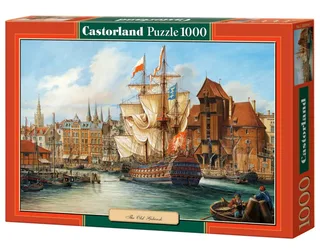 Puzzel – 1.000 stukjes – Satijnen afwerking – Perfecte pasvorm – Europese kwaliteit fra Castorland, The Old Gdansk-udgave – æske 2 af 2