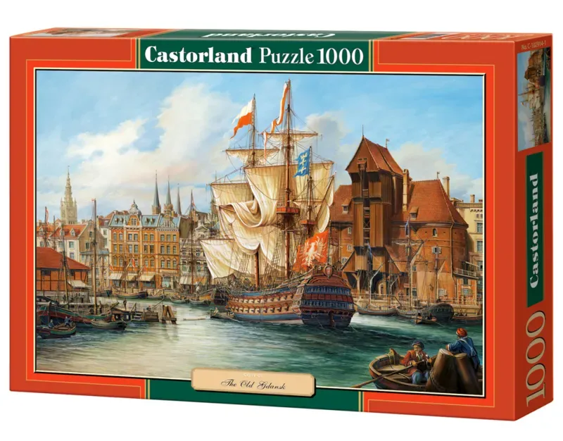 Puzzel – 1.000 stukjes – Satijnen afwerking – Perfecte pasvorm – Europese kwaliteit fra Castorland, The Old Gdansk-udgave – æske 2 af 2