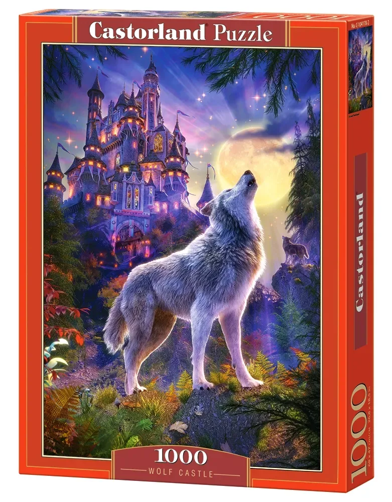 Puzzel – 1.000 stukjes – Satijnen afwerking – Perfecte pasvorm – Europese kwaliteit van Castorland, editie Wolf Castle – doos 2 van 2