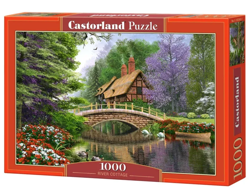Puzzel – 1.000 stukjes – Satijnen afwerking – Perfecte pasvorm – Europese kwaliteit fra Castorland, River Cottage-udgave – æske 2 af 2