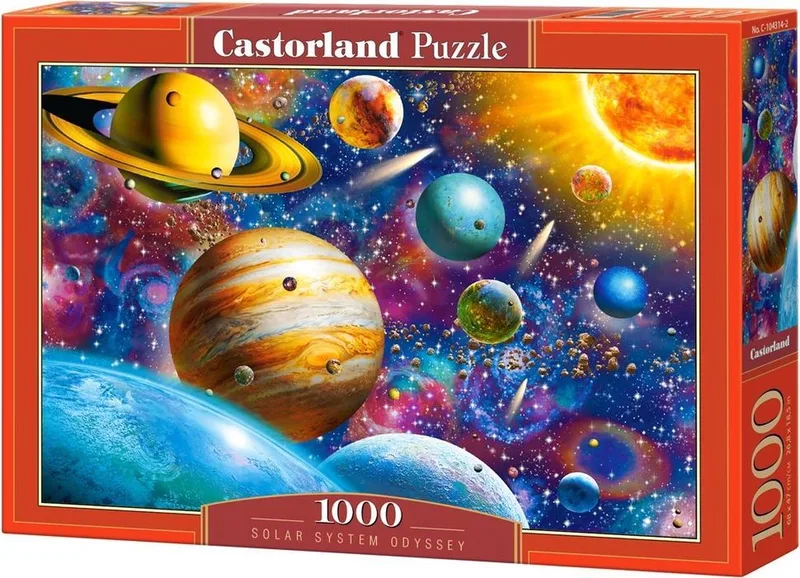Puzzel – 1.000 stukjes – Satijnen afwerking – Perfecte pasvorm – Europese kwaliteit från Castorland, utgåva Solar System Odyssey – kartong 1 av 2