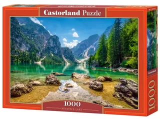 Puzzel – 1.000 stukjes – Satijnen afwerking – Perfecte pasvorm – Europese kwaliteit fra Castorland, Heaven’s Lake-udgave – æske 2 af 2