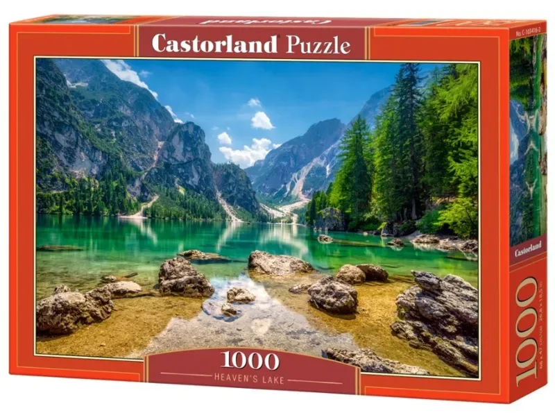 Puzzel – 1.000 stukjes – Satijnen afwerking – Perfecte pasvorm – Europese kwaliteit fra Castorland, Heaven’s Lake-udgave – æske 2 af 2
