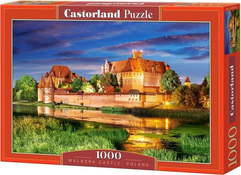 Puzzel – 1.000 stukjes – Satijnen afwerking – Perfecte pasvorm – Europese kwaliteit van Castorland, editie Malbork Castle Poland – doos 1 van 2