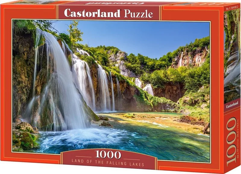 Puzzel – 1.000 stukjes – Satijnen afwerking – Perfecte pasvorm – Europese kwaliteit from Castorland, Land of the Falling Lakes edition – box 1 of 2