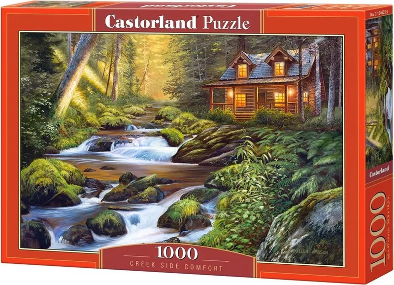 Puzzel – 1.000 stukjes – Satijnen afwerking – Perfecte pasvorm – Europese kwaliteit fra Castorland, Creek Side Comfort-udgave – æske