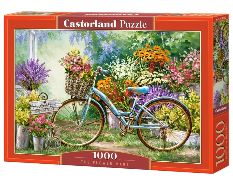 Puzzel – 1.000 stukjes – Satijnen afwerking – Perfecte pasvorm – Europese kwaliteit von Castorland, Ausgabe The Flower Mart – Schachtel 2 von 2