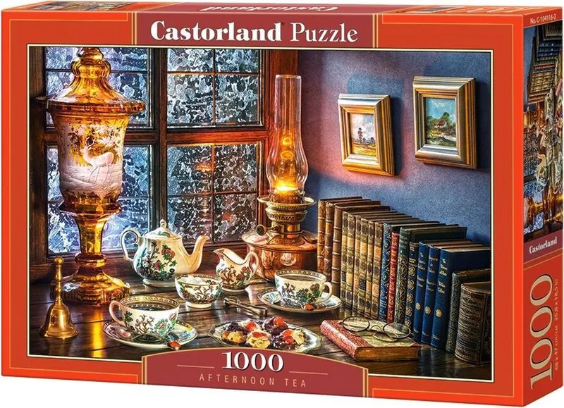 Puzzel – 1.000 stukjes – Satijnen afwerking – Perfecte pasvorm – Europese kwaliteit från Castorland, utgåva Afternoon Tea – kartong 1 av 2
