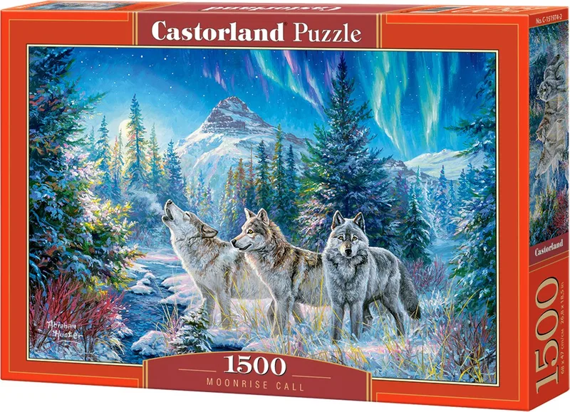 Puzzel – 1.500 stukjes – Satijnen afwerking – Perfecte pasvorm – Europese kwaliteit från Castorland, utgåva Moonrise Call – kartong 1 av 2