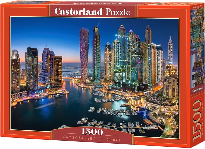 Puzzel – 1.500 stukjes – Satijnen afwerking – Perfecte pasvorm – Europese kwaliteit von Castorland, Ausgabe Skyscrapers of Dubai – Schachtel 1 von 2