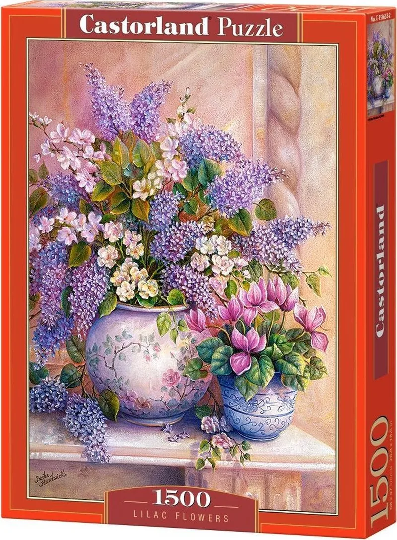 Puzzel – 1.500 stukjes – Satijnen afwerking – Perfecte pasvorm – Europese kwaliteit van Castorland, editie Lilac Flowers – doos