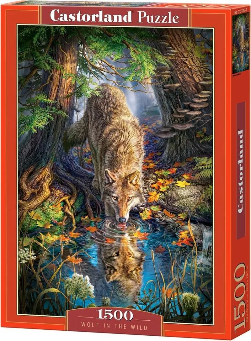Puzzel – 1.500 stukjes – Satijnen afwerking – Perfecte pasvorm – Europese kwaliteit von Castorland, Ausgabe Wolf in the Wild – Schachtel