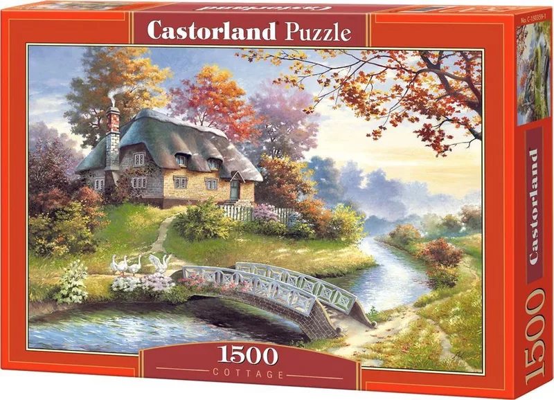 Puzzel – 1.500 stukjes – Satijnen afwerking – Perfecte pasvorm – Europese kwaliteit fra Castorland, Cottage-udgave – æske 1 af 2