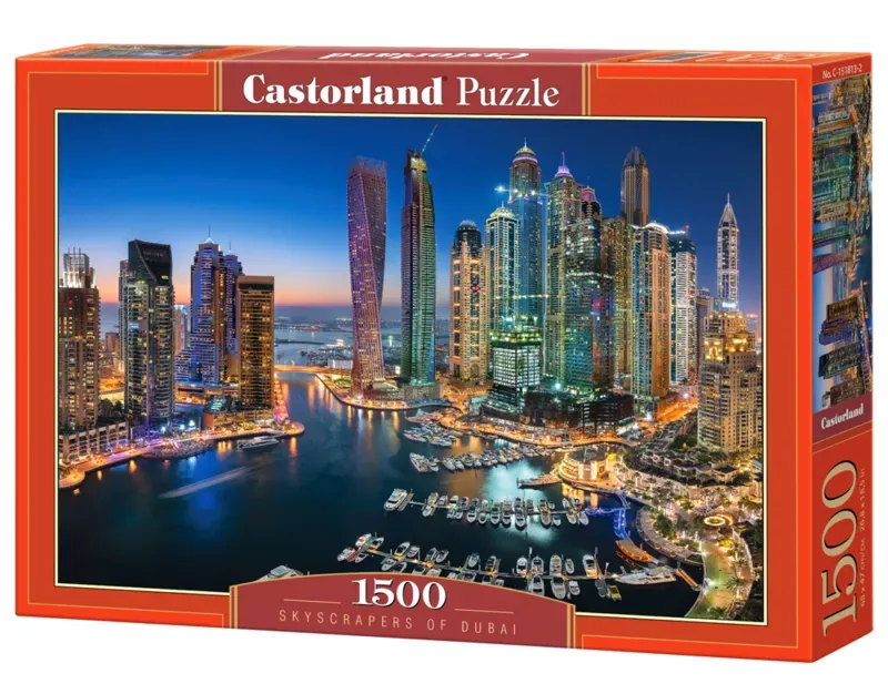 Puzzel – 1.500 stukjes – Satijnen afwerking – Perfecte pasvorm – Europese kwaliteit von Castorland, Ausgabe Skyscrapers of Dubai – Schachtel 2 von 2
