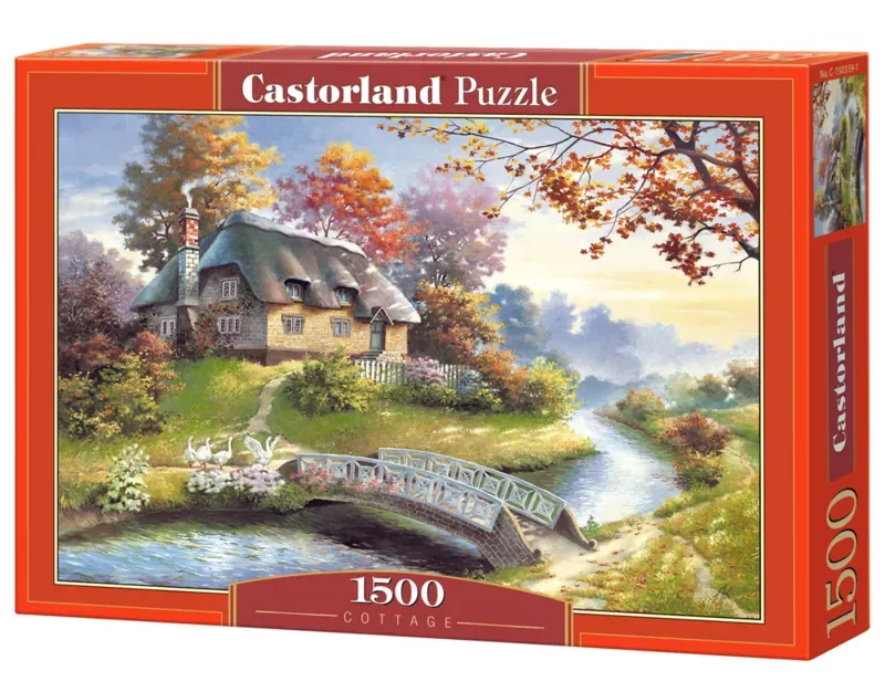 Puzzel – 1.500 stukjes – Satijnen afwerking – Perfecte pasvorm – Europese kwaliteit fra Castorland, Cottage-udgave – æske 2 af 2