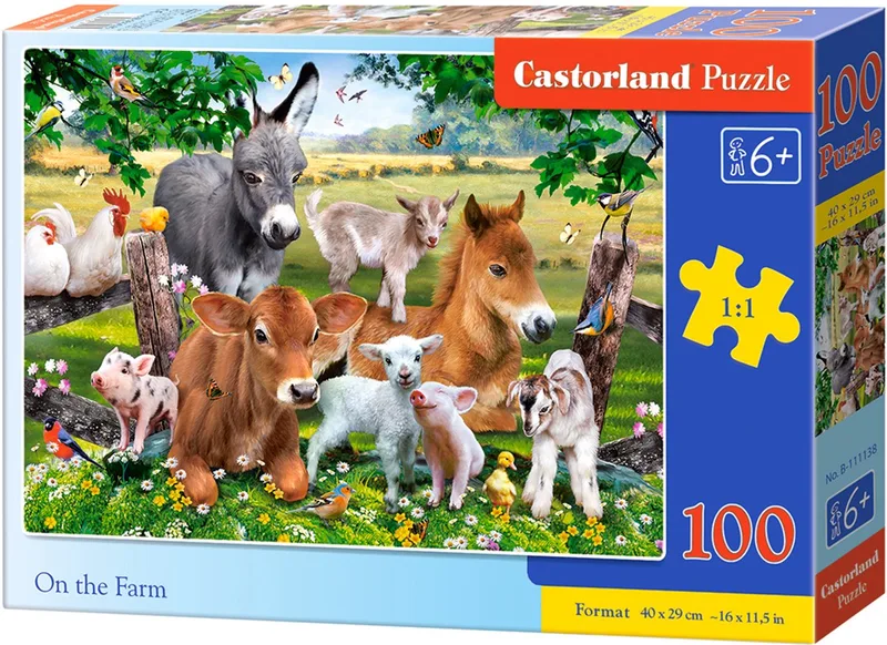 Puzzel – 100 stukjes – Boerderij – Premium kwaliteit von Castorland, Ausgabe On the Farm – Schachtel 1 von 2