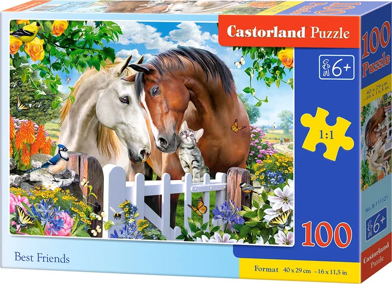 Puzzel – 100 stukjes – Vriendschap – Premium kwaliteit van Castorland, editie Best Friends – doos