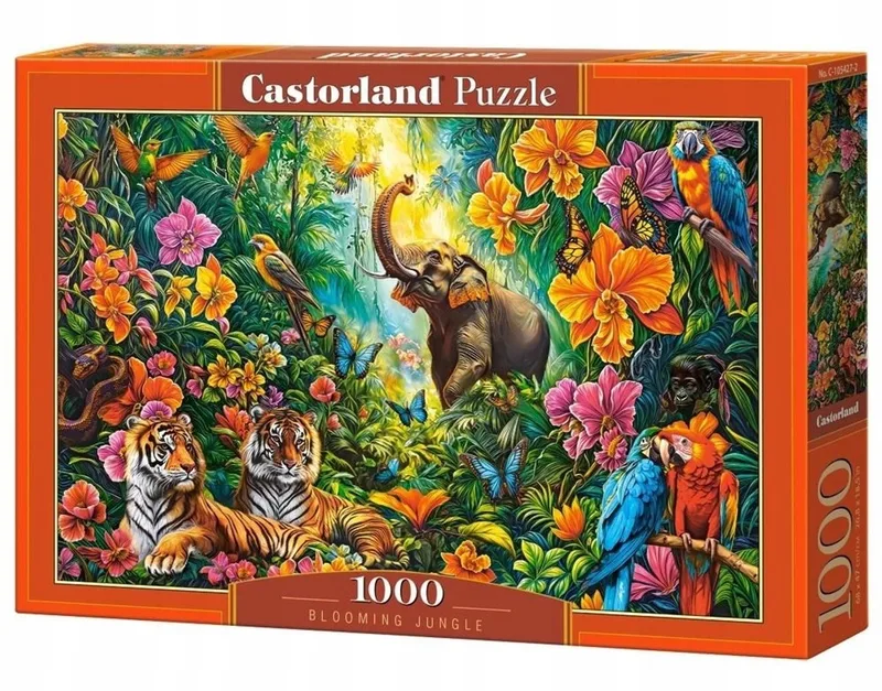 puzzel 1000 elementen: bloeiende jungle van Castorland, editie Meerkleurig – doos