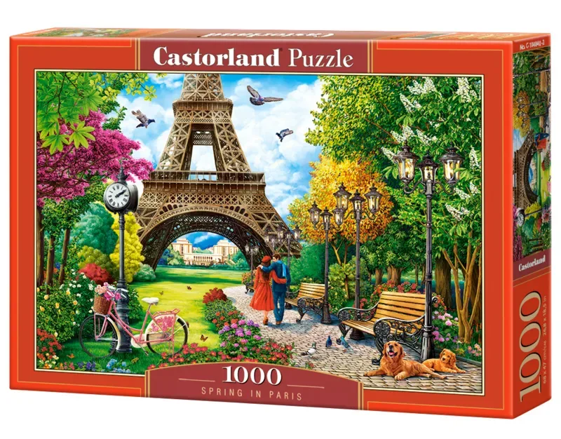 Puzzel – 1000 stukjes – Satijnen afwerking – Perfecte pasvorm – Europese kwaliteit von Castorland, Ausgabe Spring in Paris – Schachtel 2 von 2