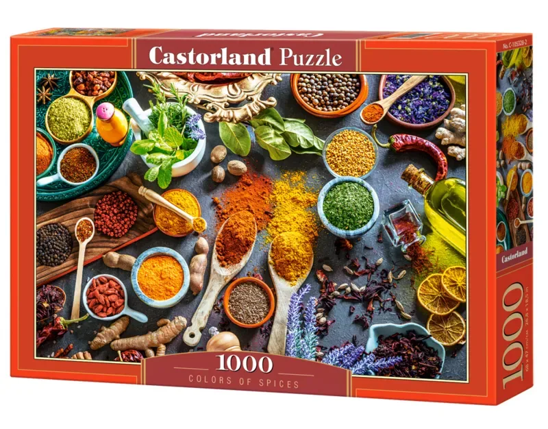 Puzzel – 1000 stukjes – Satijnen afwerking – Perfecte pasvorm – Europese kwaliteit de Castorland, édition Colors of Spices – boîte 2 sur 2