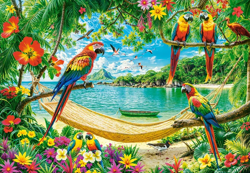 Puzzel 1000 Stukken - Exotische Plek van Castorland, editie Meerkleurig – doos