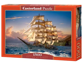 Puzzel – 1500 stukjes – Satijnen afwerking – Perfecte pasvorm – Europese kwaliteit von Castorland, Ausgabe Sailing at Sunset – Schachtel 2 von 2