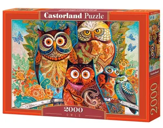 Puzzel – 2.000 stukjes – Satijnen afwerking – Perfecte pasvorm – Europese kwaliteit von Castorland, Ausgabe Owls – Schachtel 2 von 2