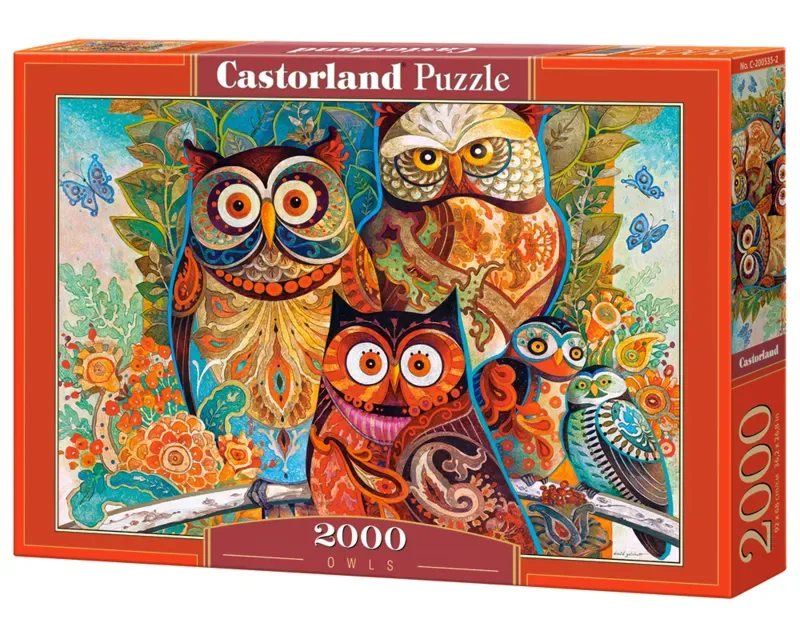 Puzzel – 2.000 stukjes – Satijnen afwerking – Perfecte pasvorm – Europese kwaliteit von Castorland, Ausgabe Owls – Schachtel 2 von 2