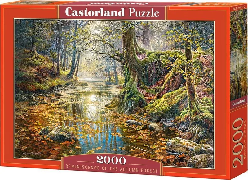 Puzzel – 2.000 stukjes – Satijnen afwerking – Perfecte pasvorm – Europese kwaliteit fra Castorland, Reminiscence of the Autumn Forest-udgave – æske 1 af 2