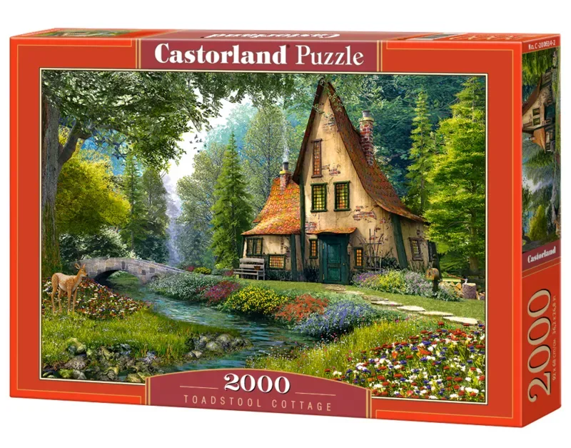 Puzzel – 2.000 stukjes – Satijnen afwerking – Perfecte pasvorm – Europese kwaliteit von Castorland, Ausgabe Toadstool Cottage – Schachtel 2 von 2