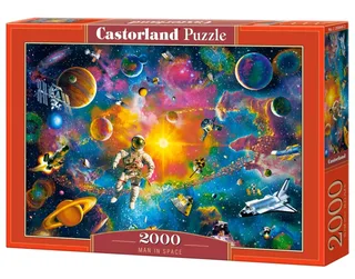 Puzzel – 2.000 stukjes – Satijnen afwerking – Perfecte pasvorm – Europese kwaliteit de Castorland, édition Man in Space – boîte 2 sur 2