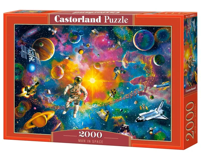 Puzzel – 2.000 stukjes – Satijnen afwerking – Perfecte pasvorm – Europese kwaliteit de Castorland, édition Man in Space – boîte 2 sur 2