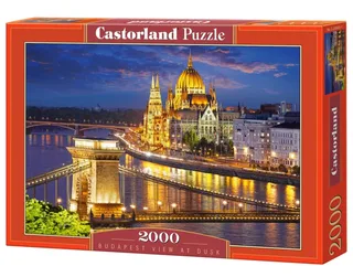 Puzzel – 2.000 stukjes – Satijnen afwerking – Perfecte pasvorm – Europese kwaliteit fra Castorland, Budapest View at Dusk-udgave – æske 2 af 2