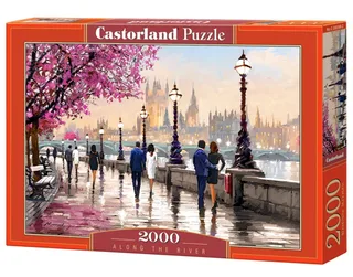 Puzzel – 2.000 stukjes – Satijnen afwerking – Perfecte pasvorm – Europese kwaliteit fra Castorland, Along the River-udgave – æske 2 af 2