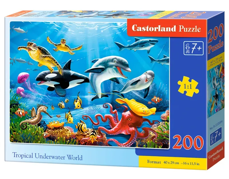 Puzzel – 200 stukjes – Zeeleven – Premium kwaliteit from Castorland, Tropical Underwater World edition – box 2 of 2