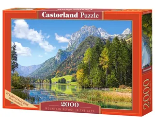 Puzzel – 2000 stukjes – Satijnen afwerking – Perfecte pasvorm – Europese kwaliteit van Castorland, editie Mountain Refuge in the Alps – doos 2 van 2