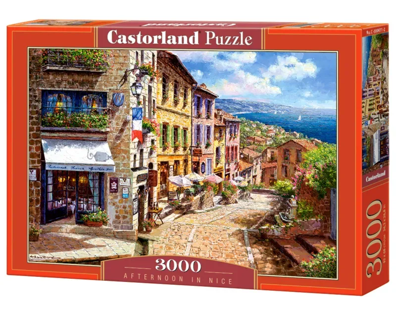 Puzzel – 3.000 stukjes – Satijnen afwerking – Perfecte pasvorm – Europese kwaliteit fra Castorland, Afternoon in Nice-udgave – æske 2 af 2