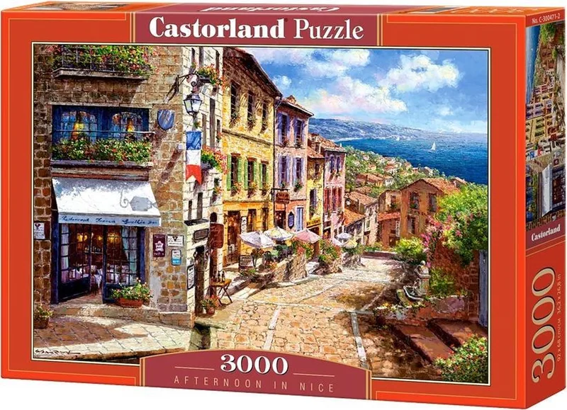 Puzzel – 3.000 stukjes – Satijnen afwerking – Perfecte pasvorm – Europese kwaliteit fra Castorland, Afternoon in Nice-udgave – æske 1 af 2