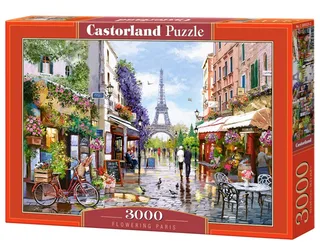 Puzzel – 3.000 stukjes – Satijnen afwerking – Perfecte pasvorm – Europese kwaliteit från Castorland, utgåva Flowering Paris – kartong 2 av 2