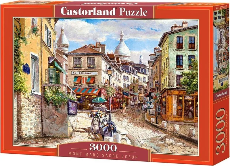 Puzzel – 3.000 stukjes – Satijnen afwerking – Perfecte pasvorm – Europese kwaliteit from Castorland, Mont Marc Sacre Coeur edition – box
