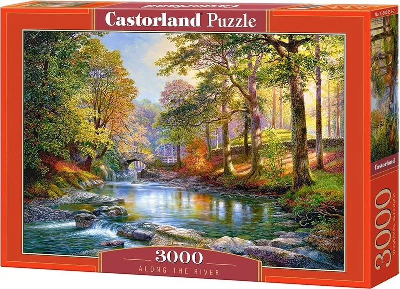 Puzzel – 3.000 stukjes – Satijnen afwerking – Perfecte pasvorm – Europese kwaliteit van Castorland, editie Along the River – doos 1 van 2