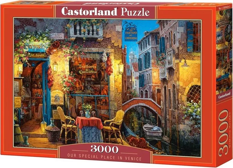 Puzzel – 3.000 stukjes – Satijnen afwerking – Perfecte pasvorm – Europese kwaliteit från Castorland, utgåva Our Special Place in Venice – kartong 1 av 2