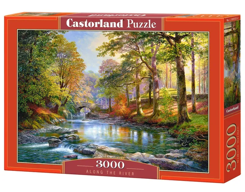 Puzzel – 3.000 stukjes – Satijnen afwerking – Perfecte pasvorm – Europese kwaliteit van Castorland, editie Along the River – doos 2 van 2