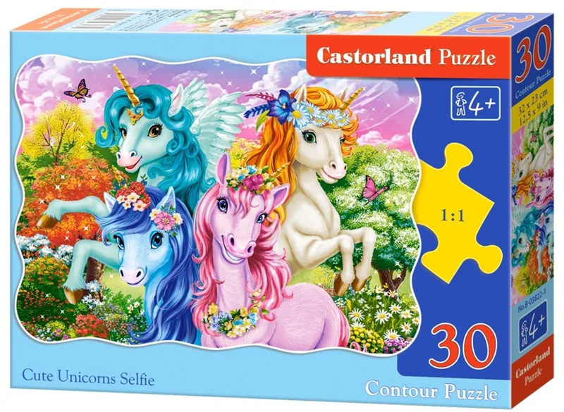 Puzzel 30 stukjes - Shady Eenhoorn Selfie van Castorland, editie Meerkleurig – doos