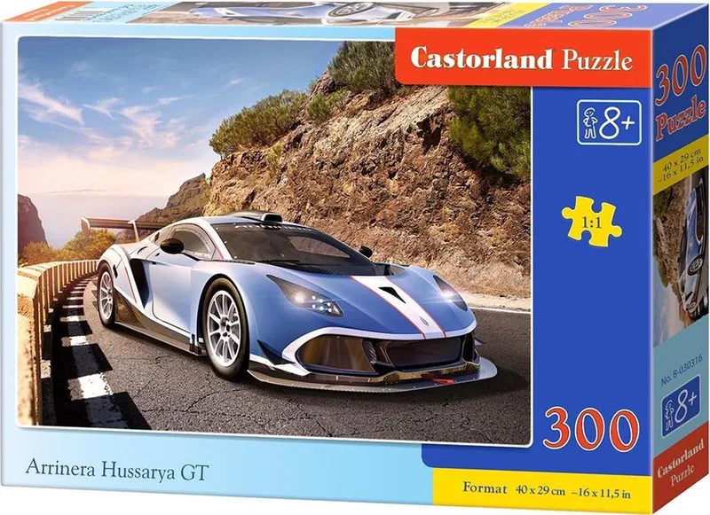 Puzzel – 300 stukjes – Auto’s – Premium kwaliteit van Castorland, editie Arrinera Hussarya GT – doos